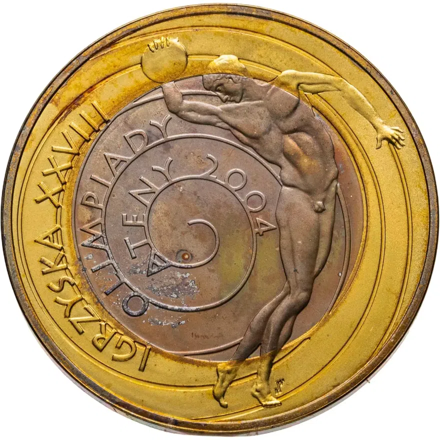 Польша 10 злотых 2004 "XXVIII летние Олимпийские Игры в Афинах", аверс
