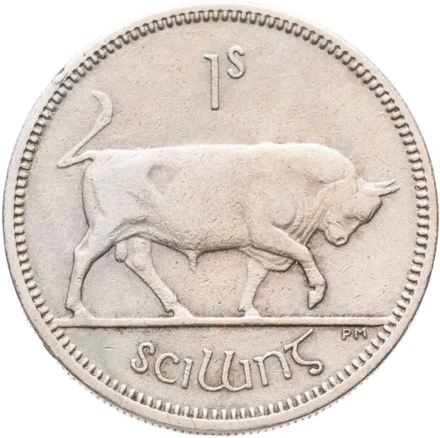 Ирландия 1 шиллинг (shilling) 1963