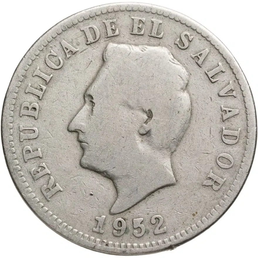 Сальвадор 5 сентаво (centavos) 1952