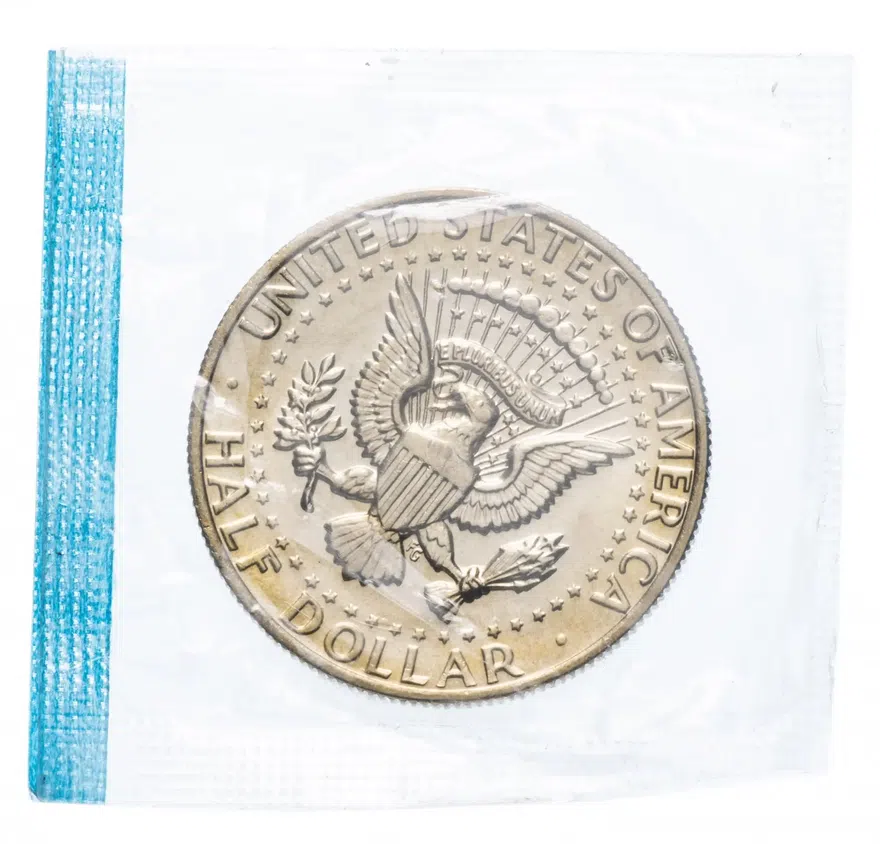 США 50 центов (1/2 доллара, half dollar) 1978 Кеннеди, без обозначения монетного двора в запайке, аверс