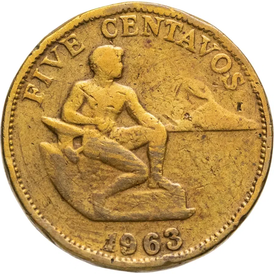Филиппины 5 сентаво (centavos) 1963, реверс