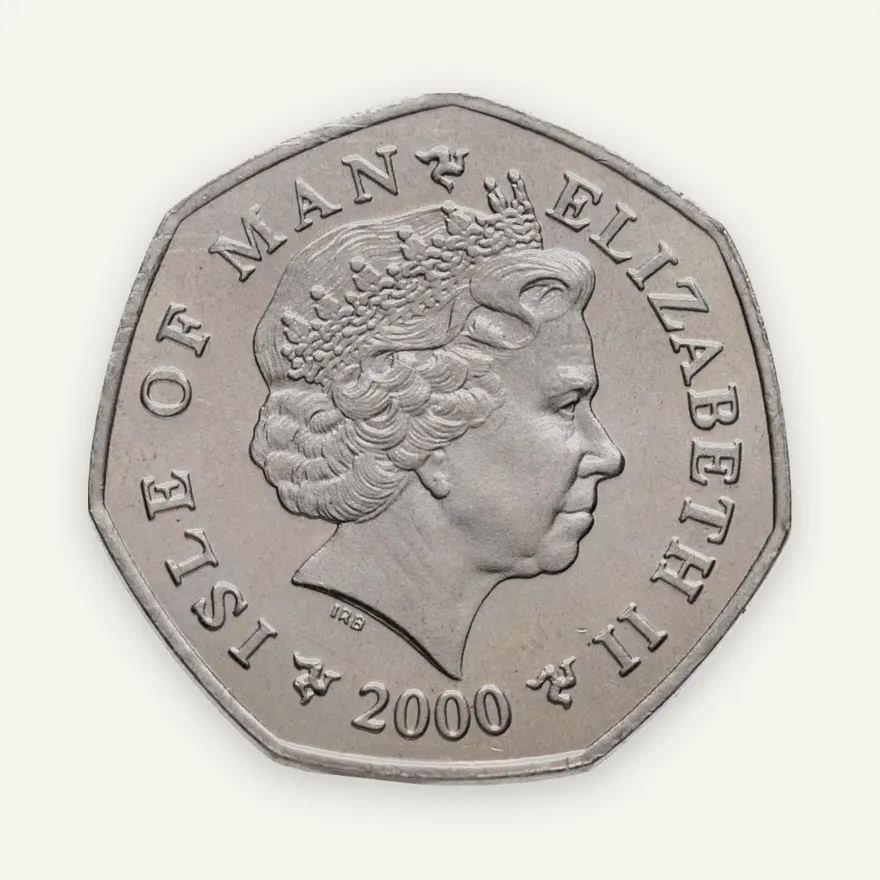 Остров Мэн 50 пенсов (pence) 2000 Рождество, аверс