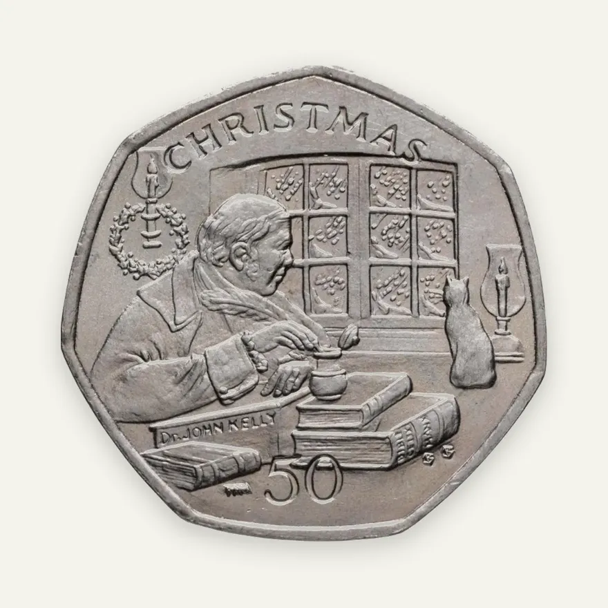 Остров Мэн 50 пенсов (pence) 2000 Рождество, реверс