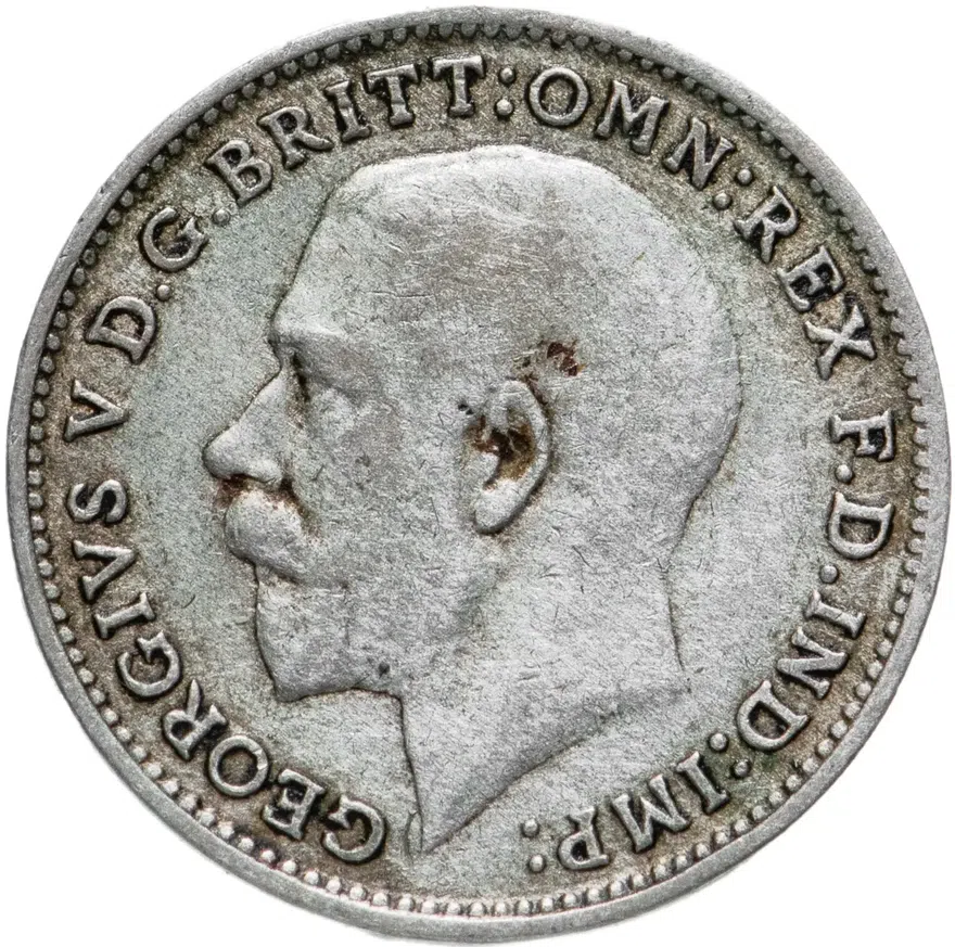 Великобритания 3 пенса (pence) 1921, реверс