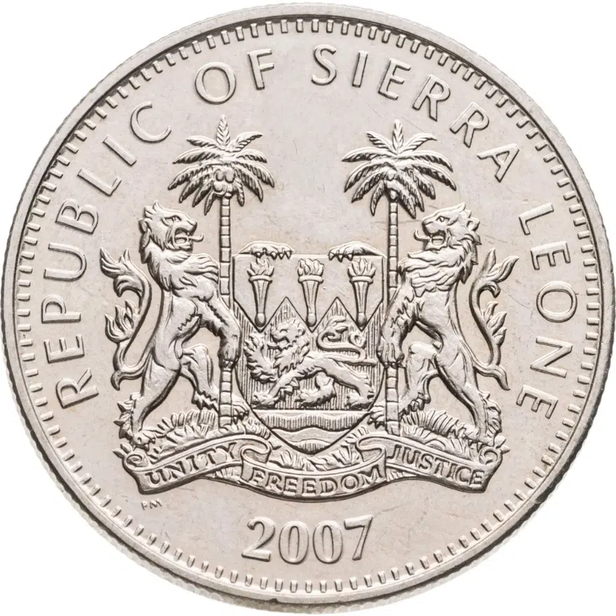 Сьерра-Леоне 1 доллар (dollar) 2007 Животные - Носорог