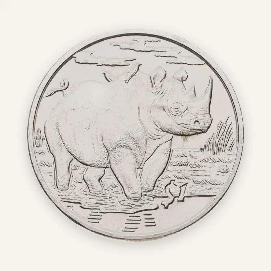 Сьерра-Леоне 1 доллар (dollar) 2007 Животные - Носорог, реверс