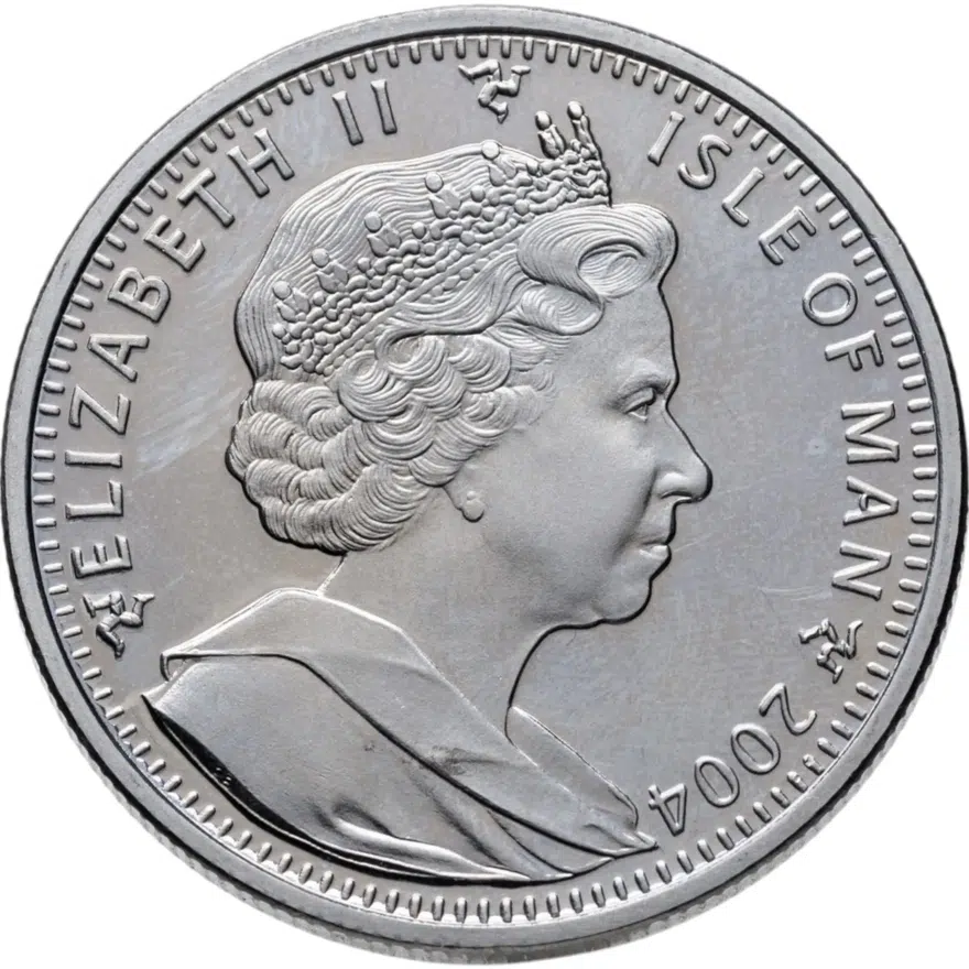 Остров Мэн 1 крона (crown) 2004  Награды - Серебряная звезда, реверс