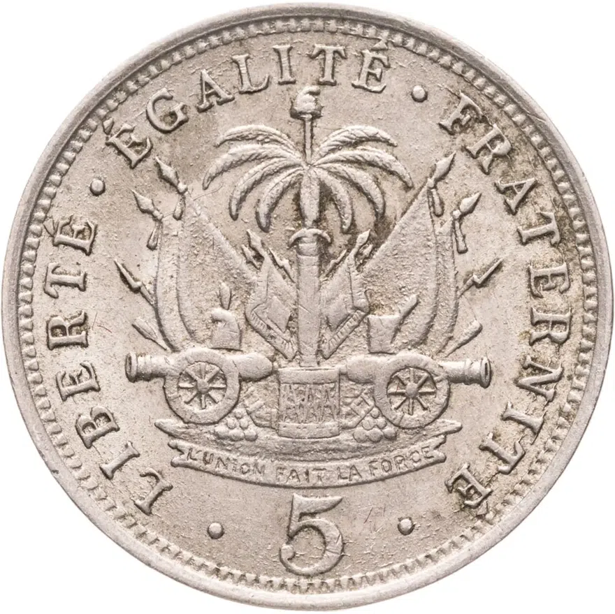 Гаити 5 сантимов (centimes) 1905, реверс