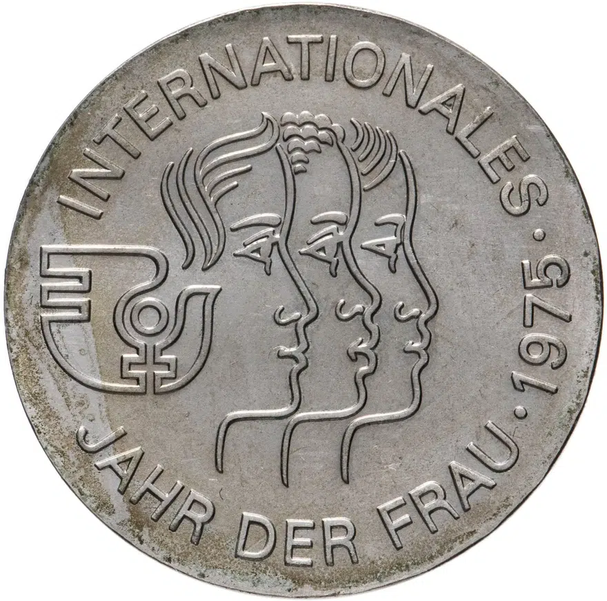 Германия (ГДР) 5 марок (mark) 1975  Международный год женщины