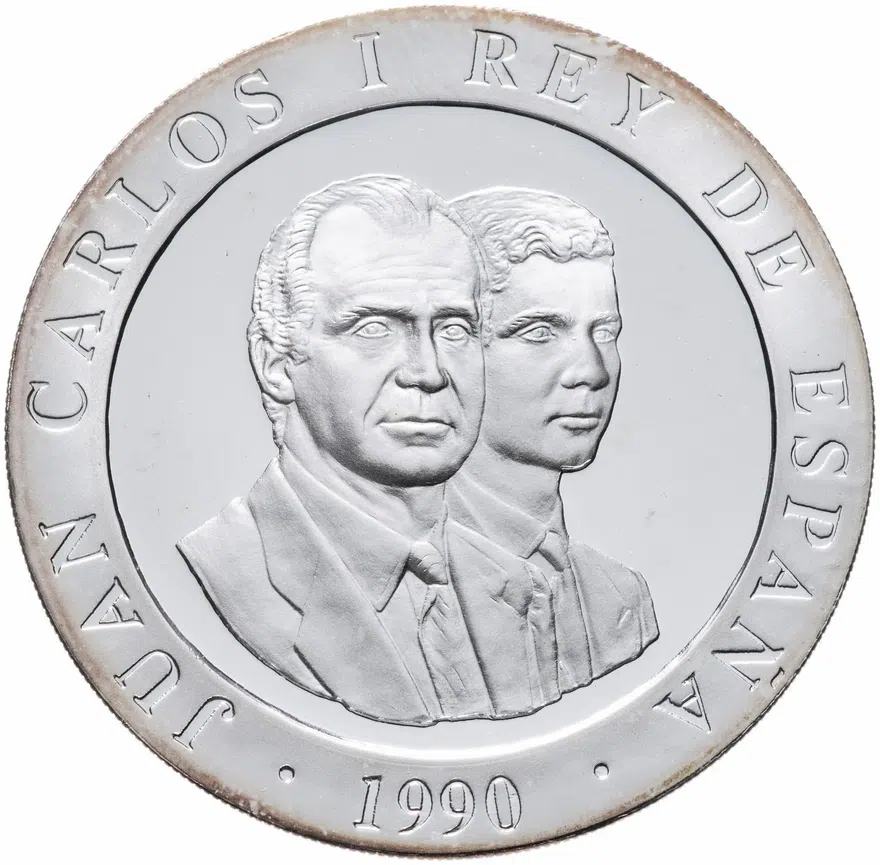 Испания 2000 песет (pesetas) 1990 "XXV Летние Олимпийские игры, Барселона 1992 - древняя лодка", реверс