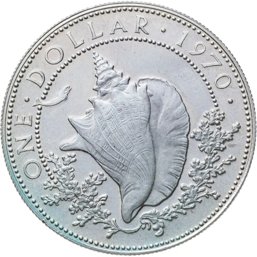 Багамы 1 доллар (dollar) 1970, реверс