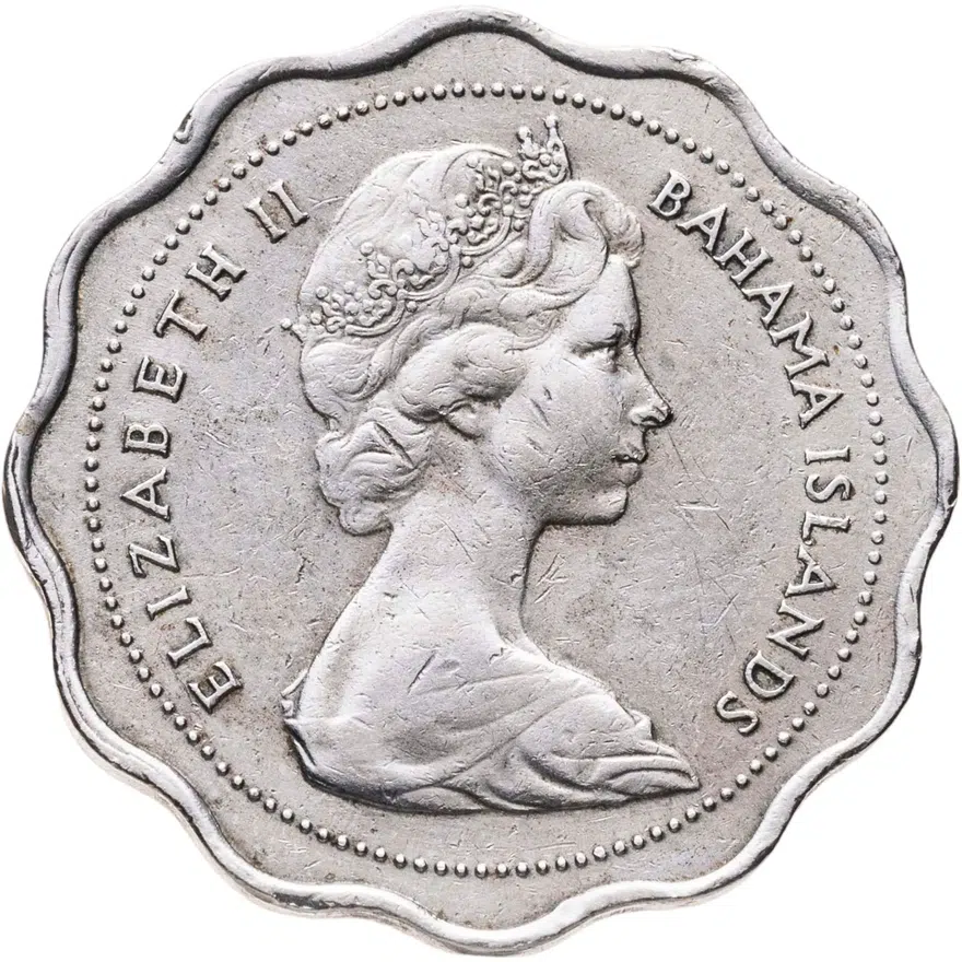 Багамы 10 центов (cents) 1966, реверс