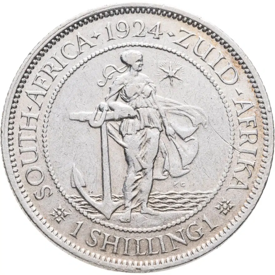 ЮАР 1 шиллинг (shilling) 1924, реверс
