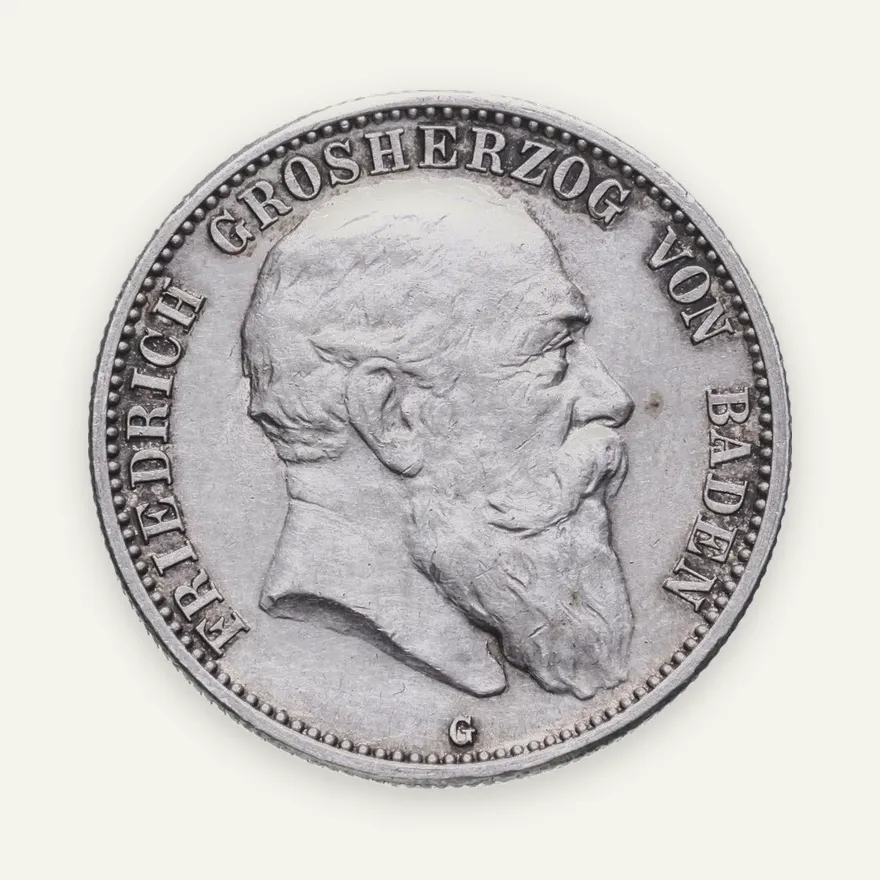 Германия (Империя) 2 марки (mark) 1907 G - Баден