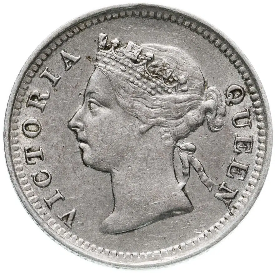 Маврикий 10 центов (cents) 1886, реверс