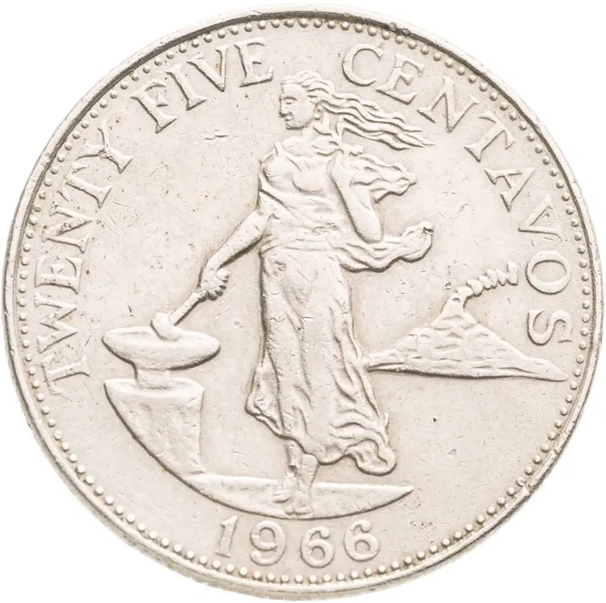 Филиппины 25 сентаво (centavos) 1966
