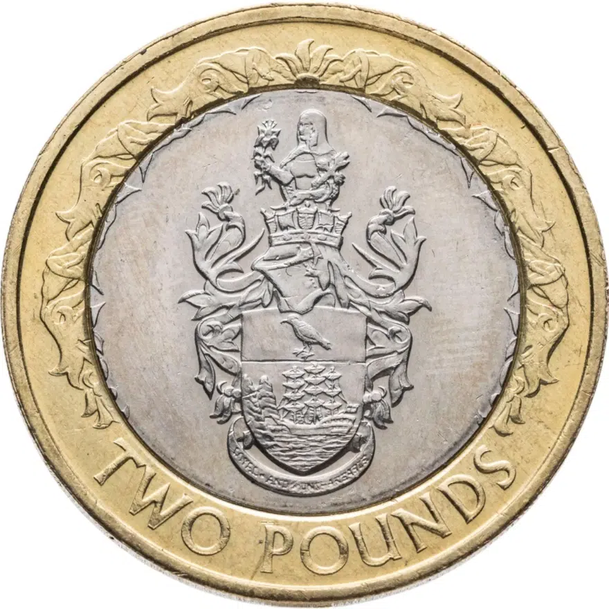 Острова Святой Елены и Вознесения 2 фунта (pounds) 2006