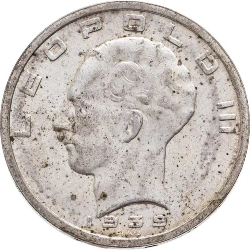 Бельгия 50 франков (francs) 1939  Надпись - 'BELGIE:BELGIQUE'