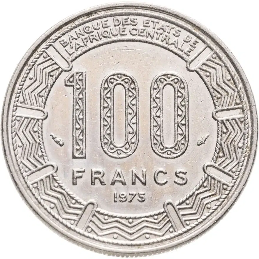 Чад 100 франков (francs) 1975