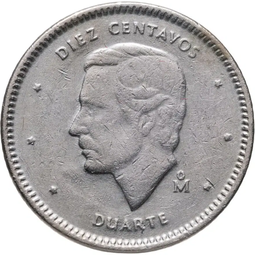 Доминикана 10 сентаво (centavos) 1984, реверс