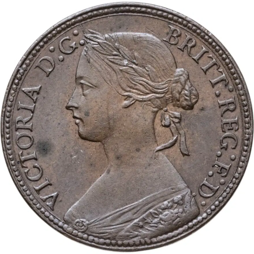 Великобритания 1 фартинг (farthing) 1860