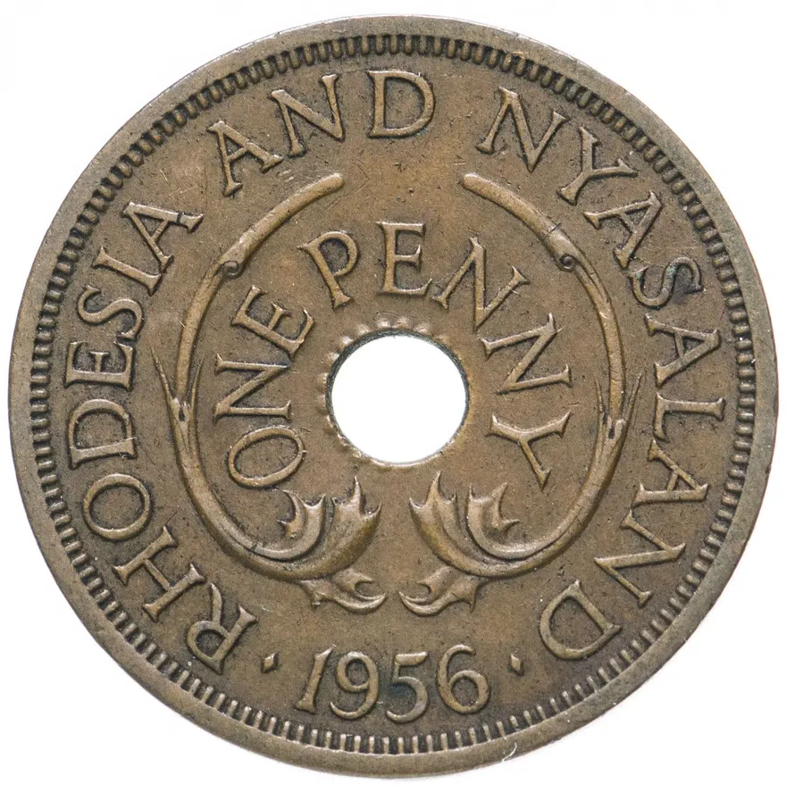 Родезия и Ньясаленд 1 пенни (penny) 1956