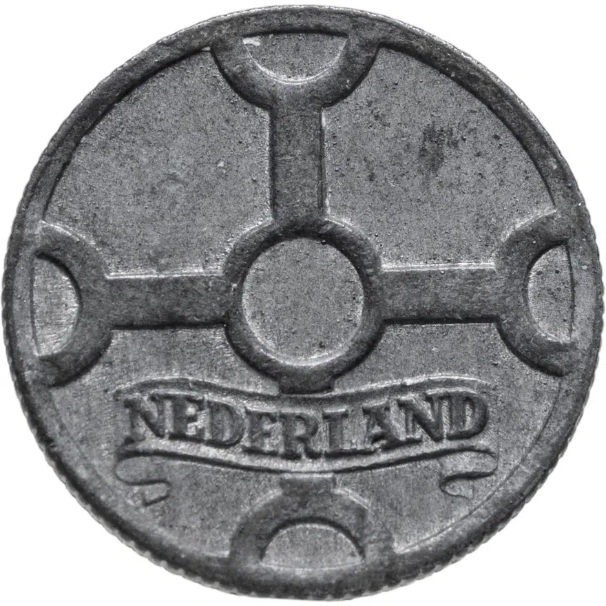 Нидерланды 1 цент (cent) 1944, аверс