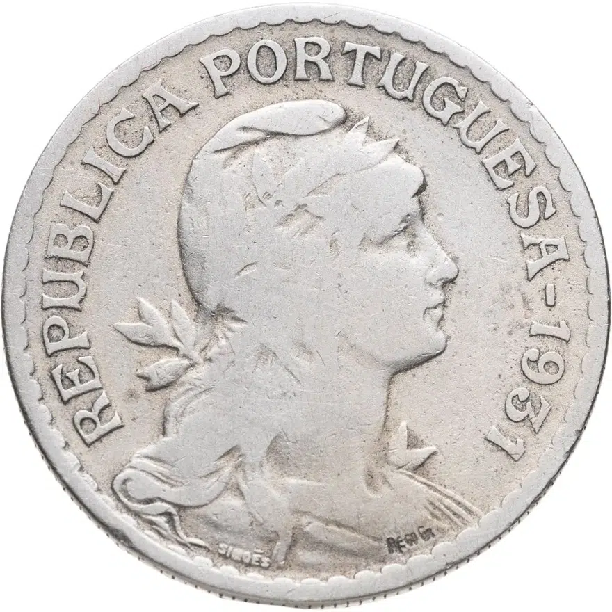 Португалия 1 эскудо (escudo) 1931