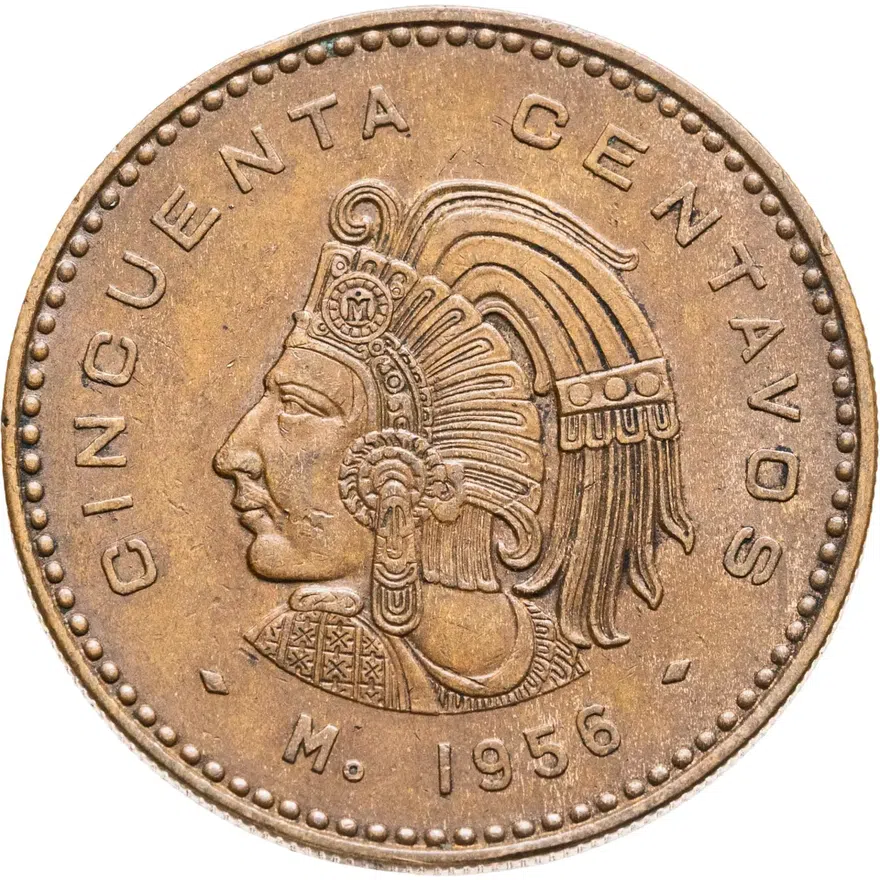 Мексика 50 сентаво (centavos) 1956