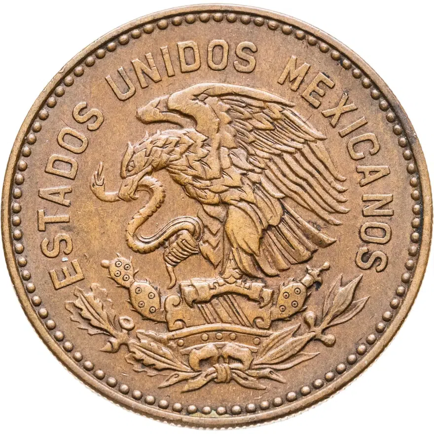Мексика 50 сентаво (centavos) 1956, реверс