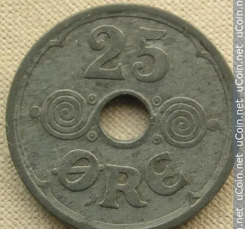 Дания 25 эре (ore) 1944