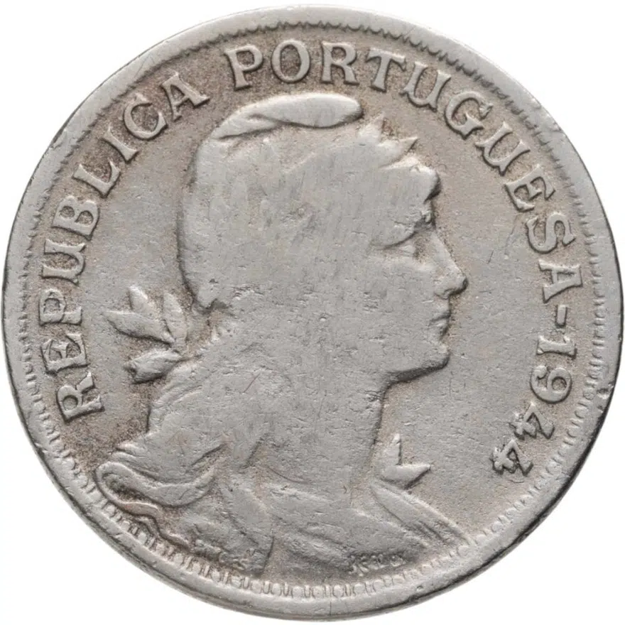 Португалия 50 сентаво (centavos) 1944, аверс