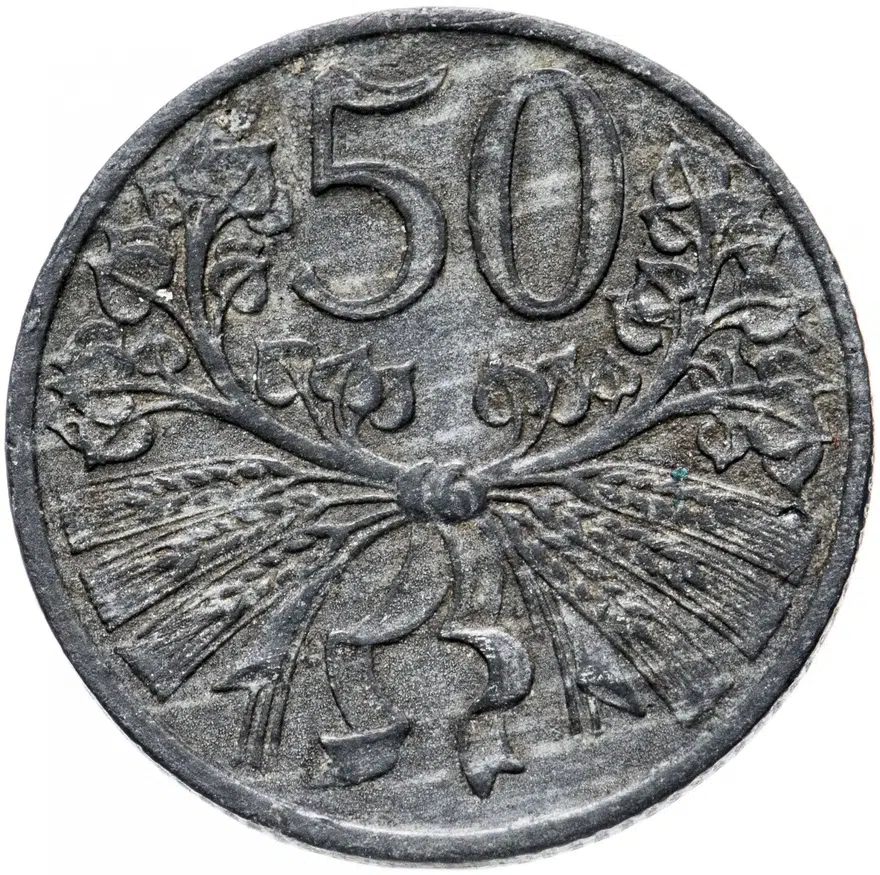 Богемия и Моравия 50 геллеров (heller) 1944