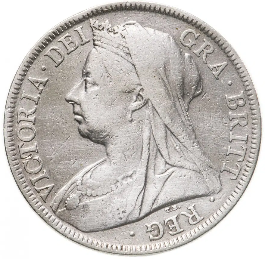 Великобритания 1/2 кроны (crown) 1896