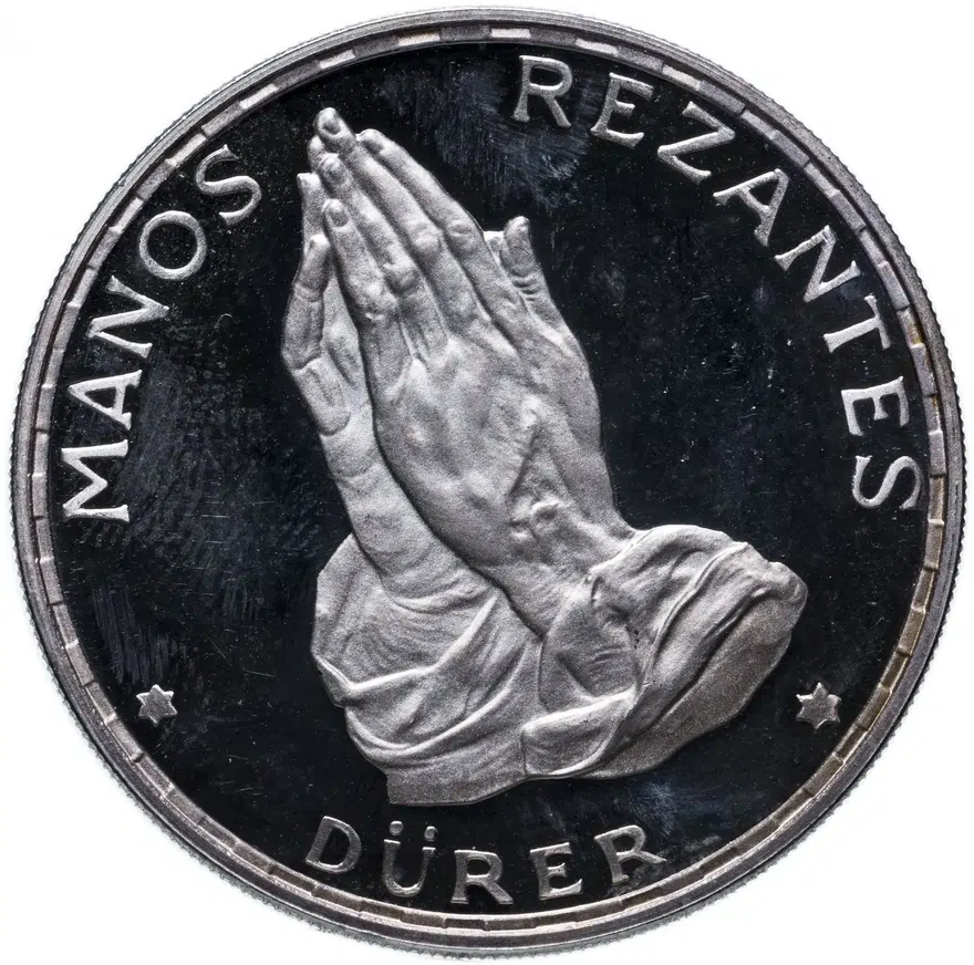 Экваториальная Гвинея 100 песет (pesetas) 1970  Альбрехт Дюрер "Руки молящегося"