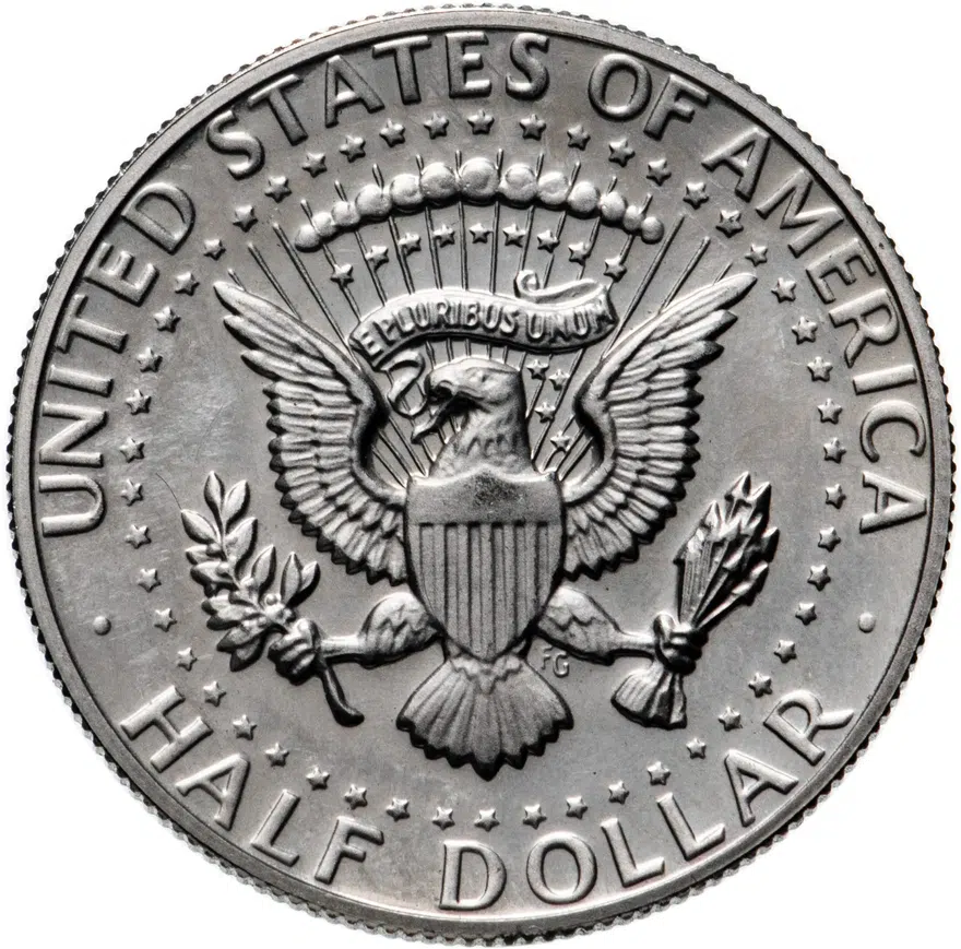 США 50 центов (1/2 доллара, half dollar) 1980 S Proof Kennedy Half Dollar (Кеннеди) знак монетного двора "S" - Сан-Франциско, аверс