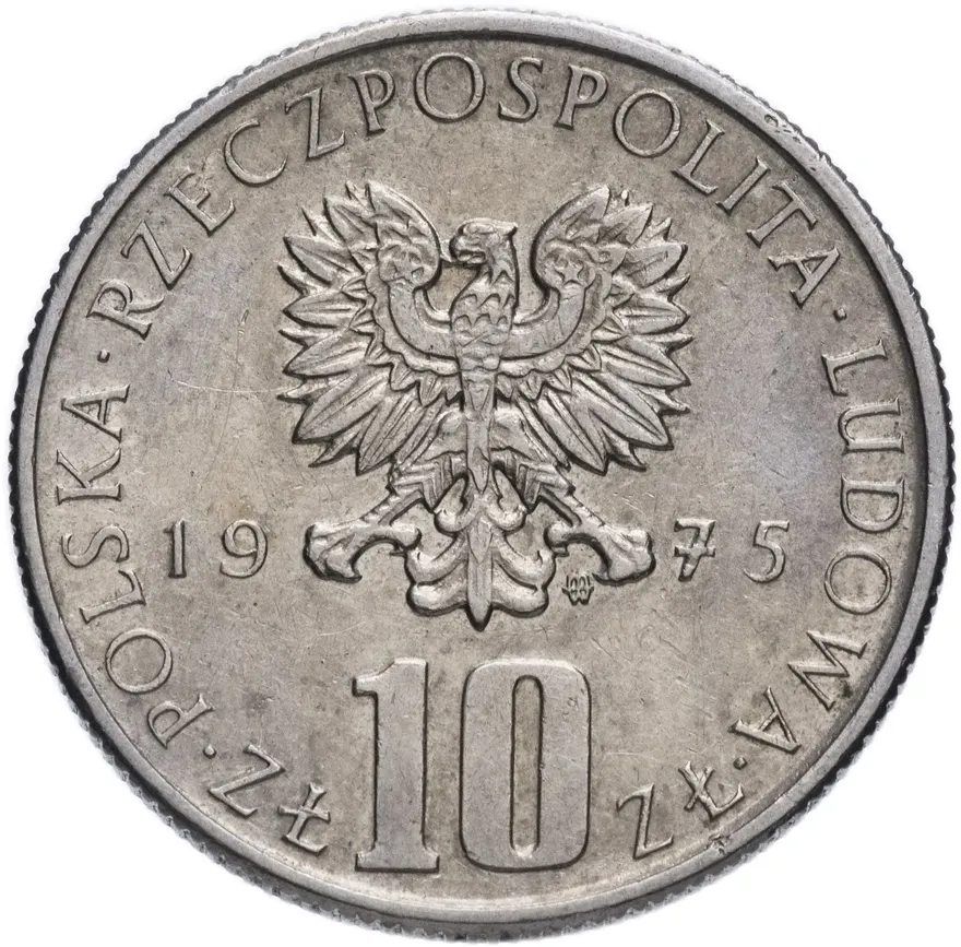 Польша 10 злотых 1975