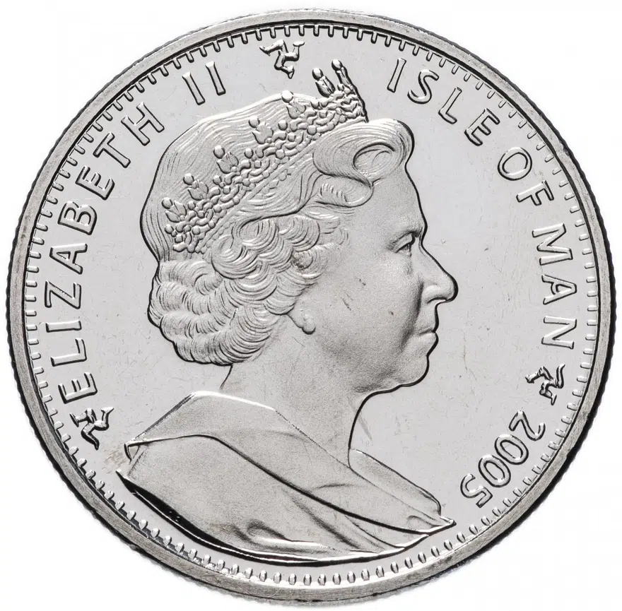 Остров Мэн 1 крона (crown) 2005 "Кошки - Гималайская кошка", реверс