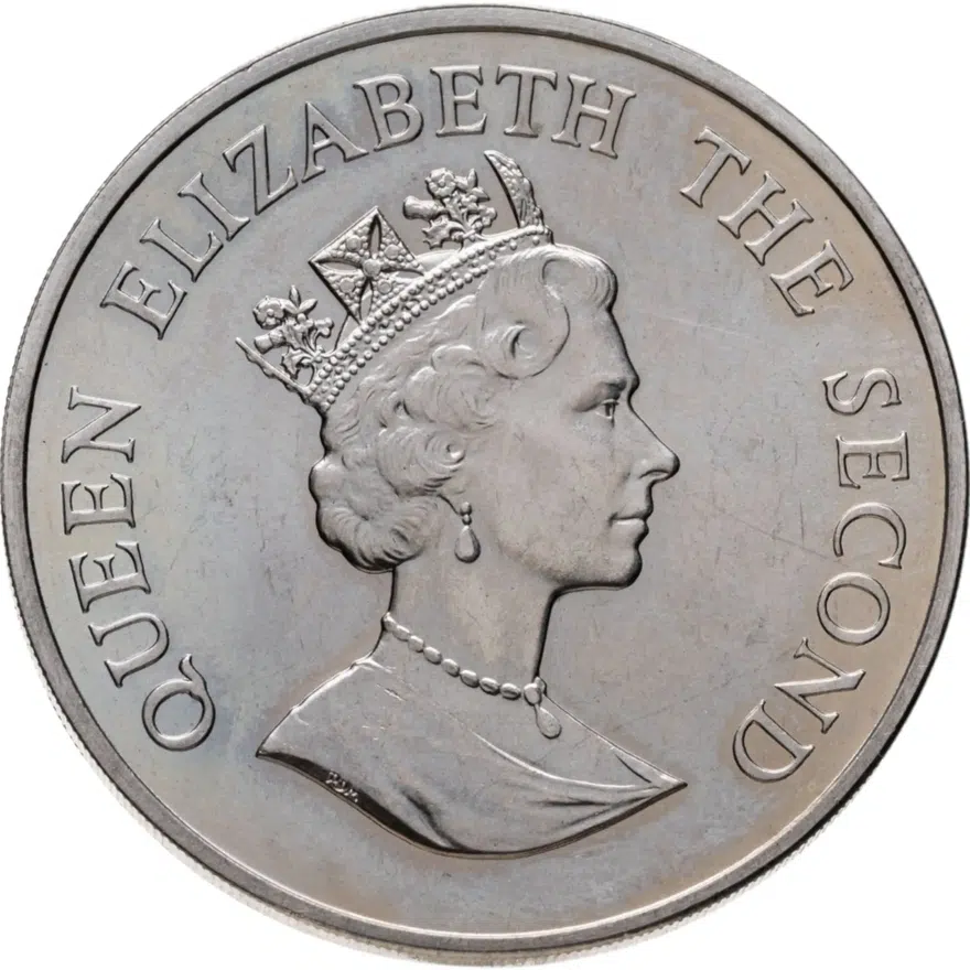 Фолклендские острова 50 пенсов (pence) 1995  50 лет Дню Победы в Европе, реверс