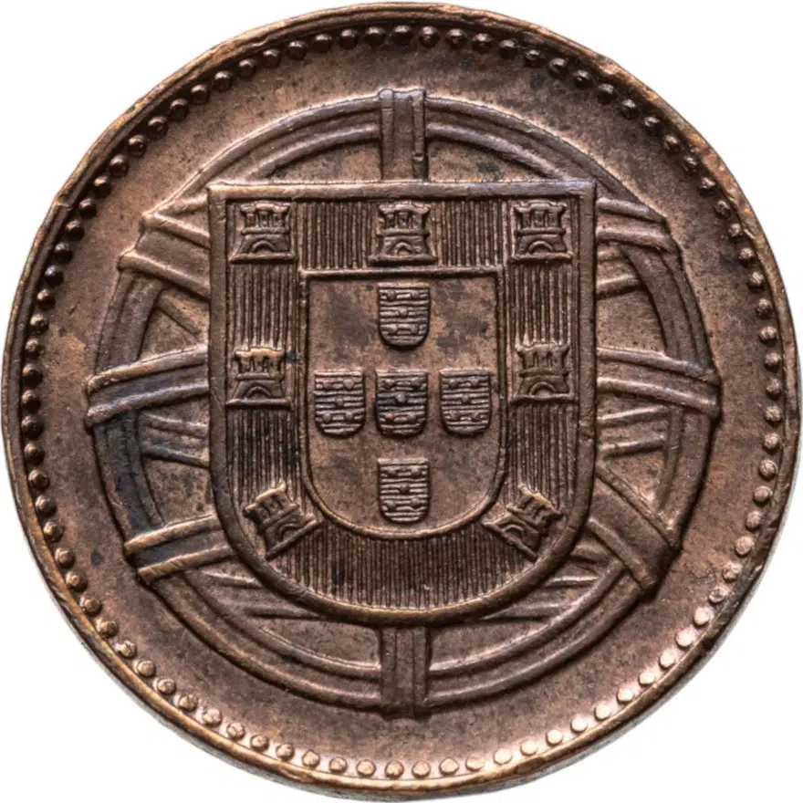 Португалия 1 сентаво (centavo) 1917, реверс