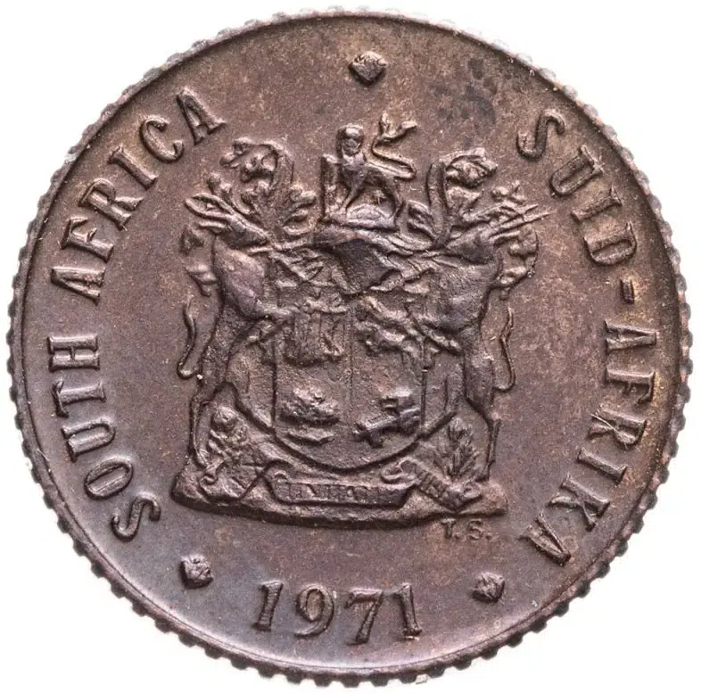 ЮАР 1/2 цента (cent) 1971