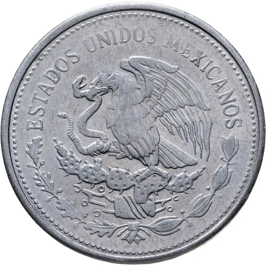 Мексика 1 песо (peso) 1987, реверс