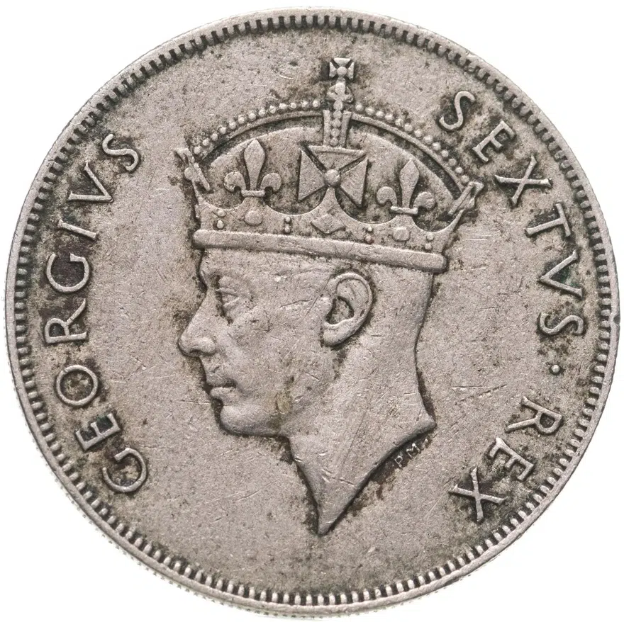 Британская Восточная Африка 1 шиллинг (shilling) 1950   без обозначения монетного двора, реверс