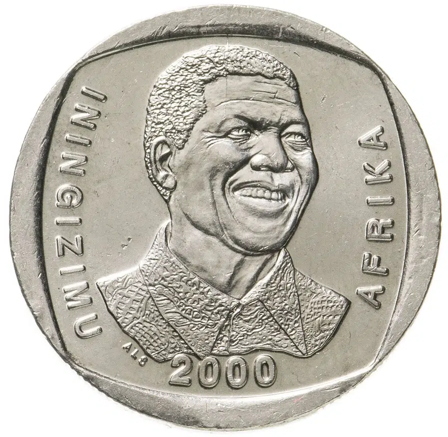 ЮАР 5 рандов (рэндов, rand) 2000 Нельсон Мандела