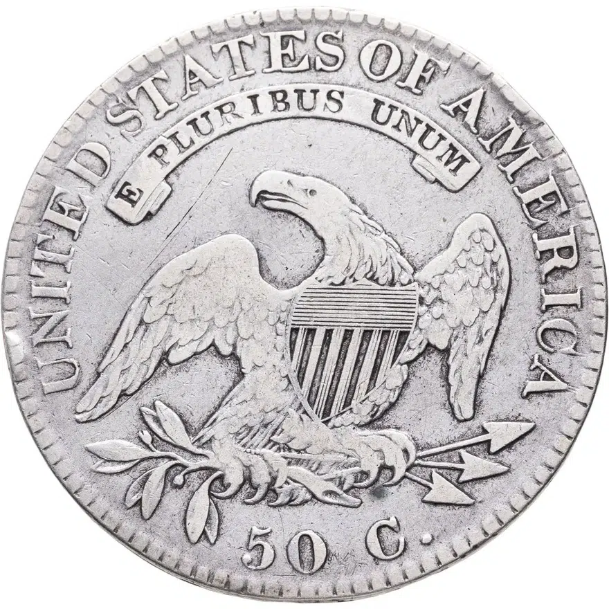 США 50 центов (cents) 1822  Capped Bust Half Dollar, реверс