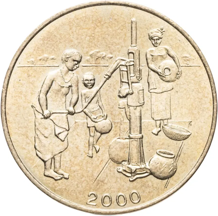 Западная Африка (BCEAO) 10 франков (francs) 2000, реверс