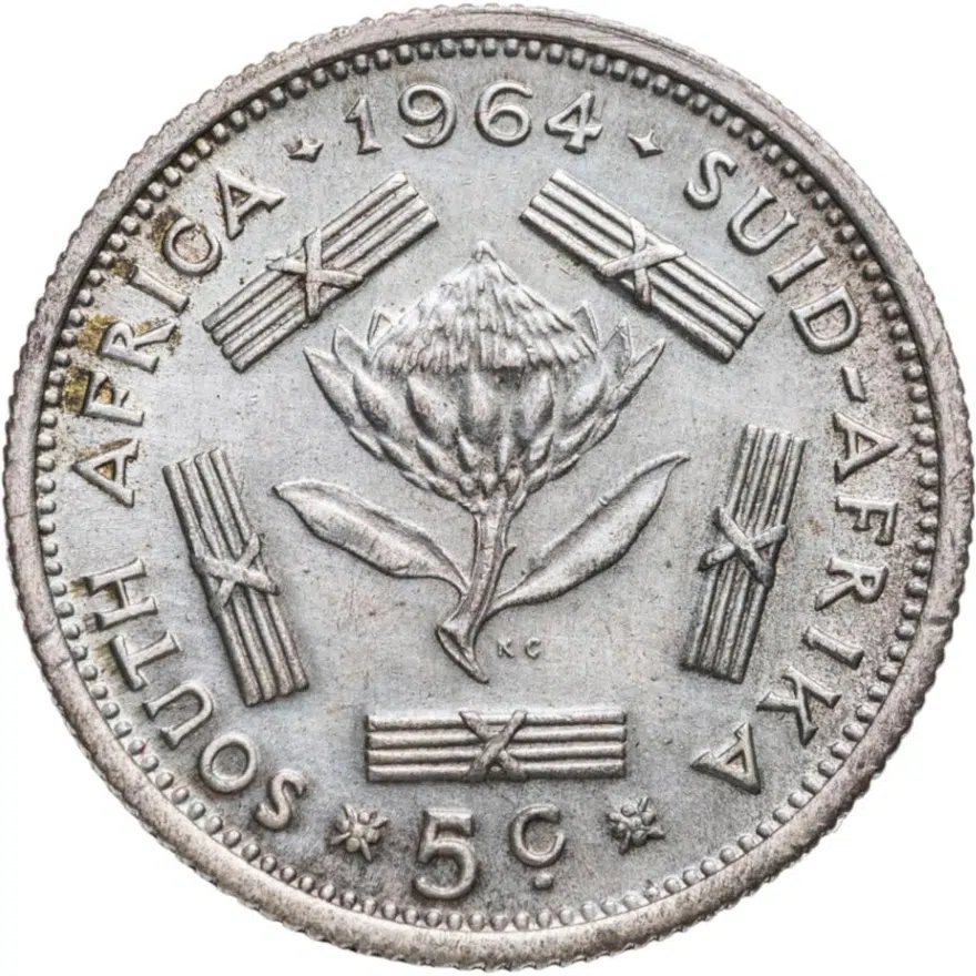 ЮАР 5 центов (cents) 1964