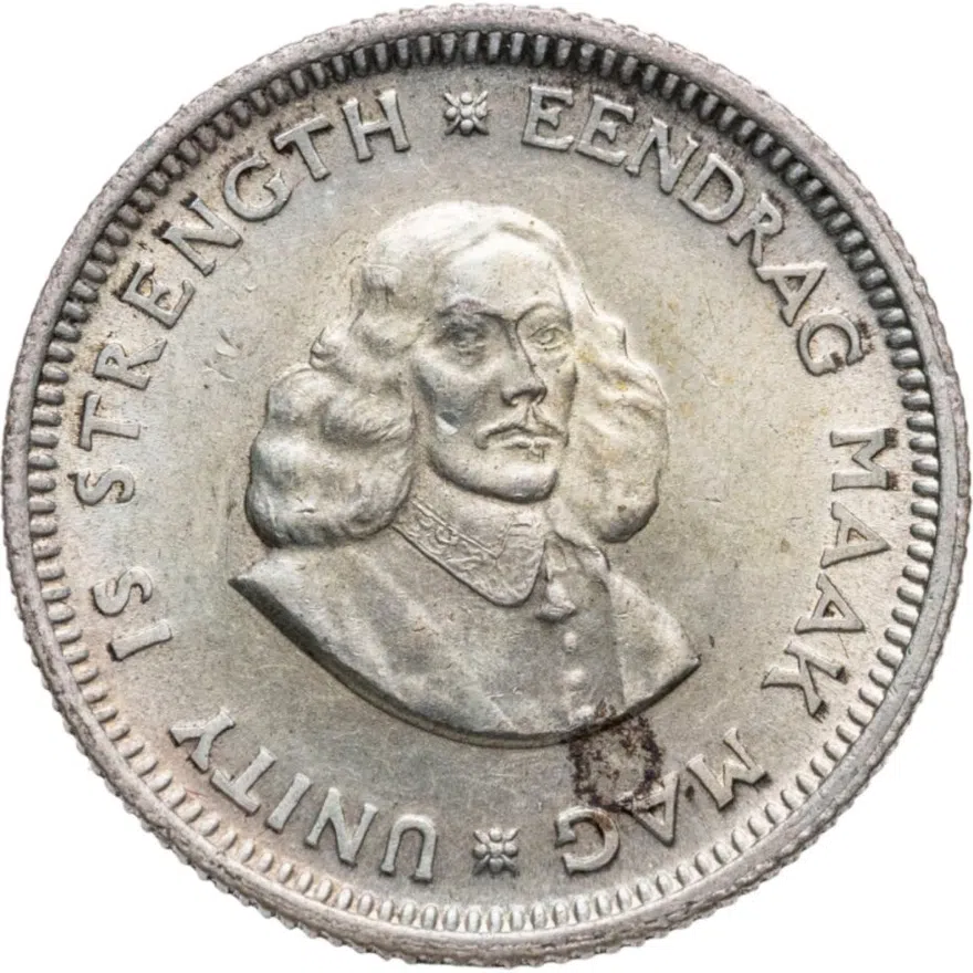ЮАР 5 центов (cents) 1964, реверс
