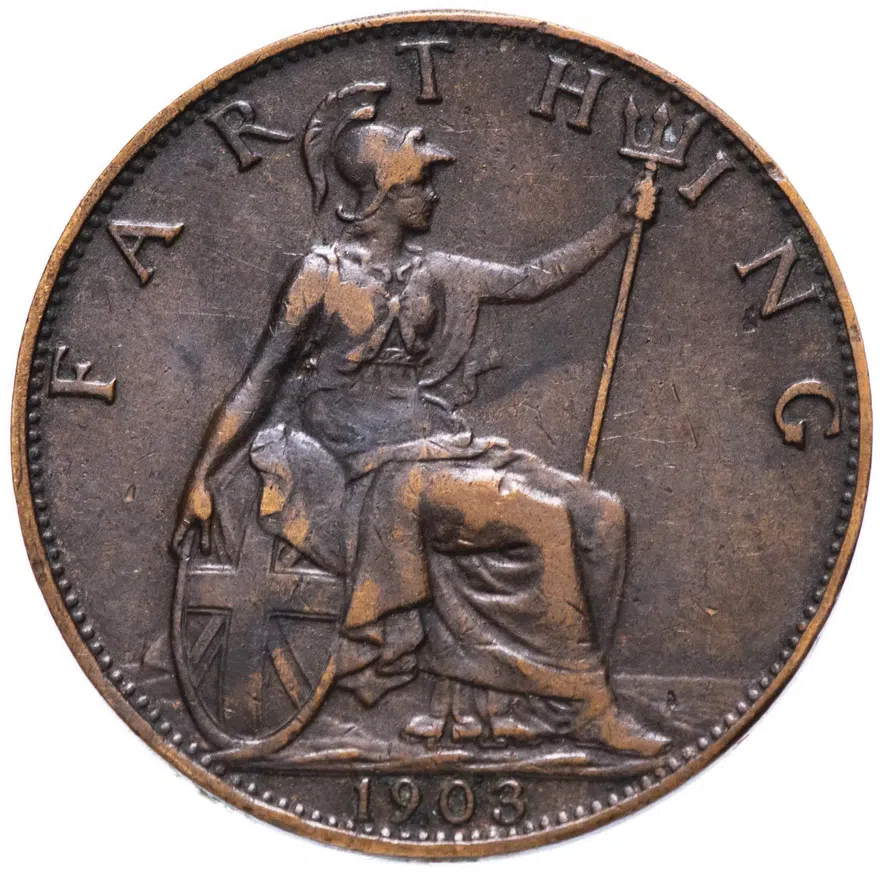 Великобритания 1 фартинг (farthing) 1903