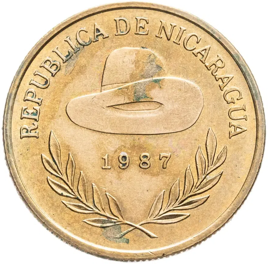 Никарагуа 5 кордоб (cordobas) 1987